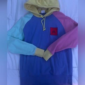 Teddy Fresh Color Block Hoodie
